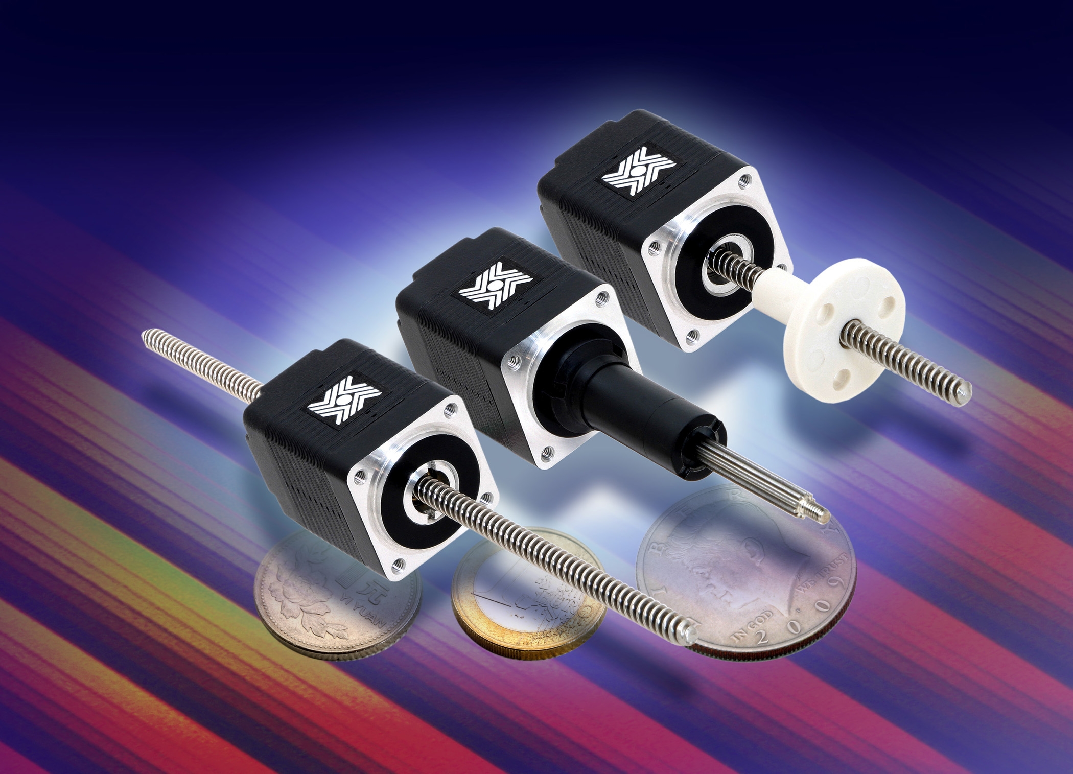The linear actuators are available in sizes as small as NEMA8